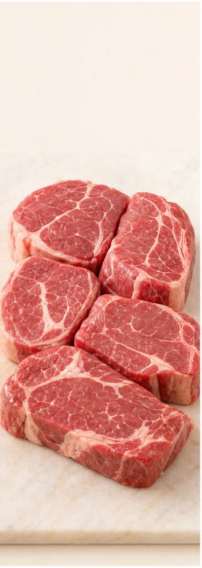 Approximately 1.1 kilograms of steak